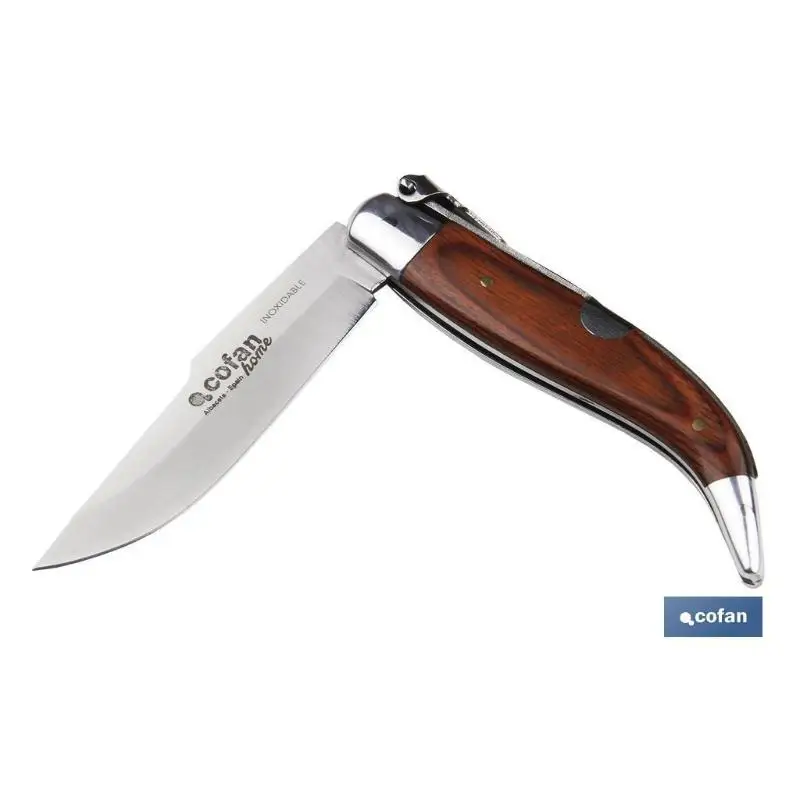 Navaja clásica de teja con 8 cm. de hoja