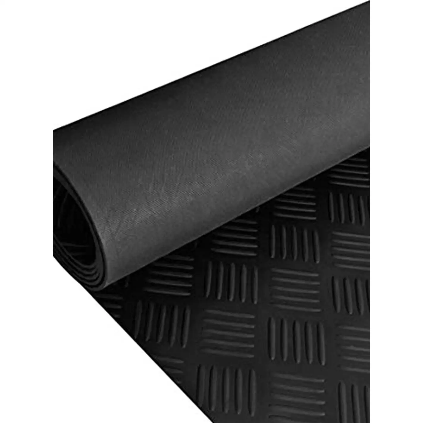 JARDIN202 - Estera Antideslizante Suelo Caucho Goma 3mm - Cuadro de Rayas