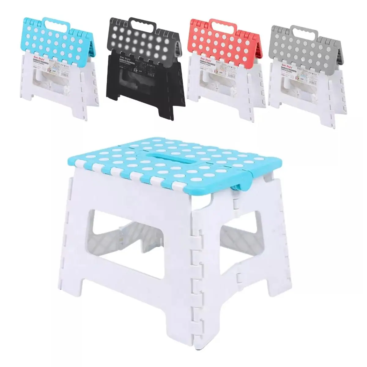 Taburete Plegable Seguridad multiuso 29x22x22/22x29x32/22x29x39  Silla Plegable De Plástico taburete De Baño Antideslizantes Fácil De Llevar Duradero, 3 Medidas diferentes, 4 colores para elegir.