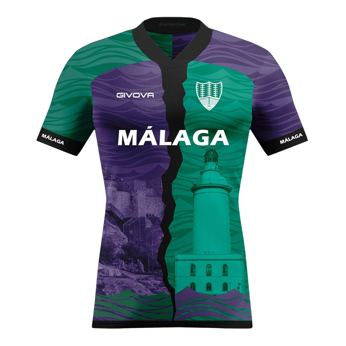 Malaga Sport T-shirt-design and passion in each stitch | 100% polyester | Sizes 4 to 5XL