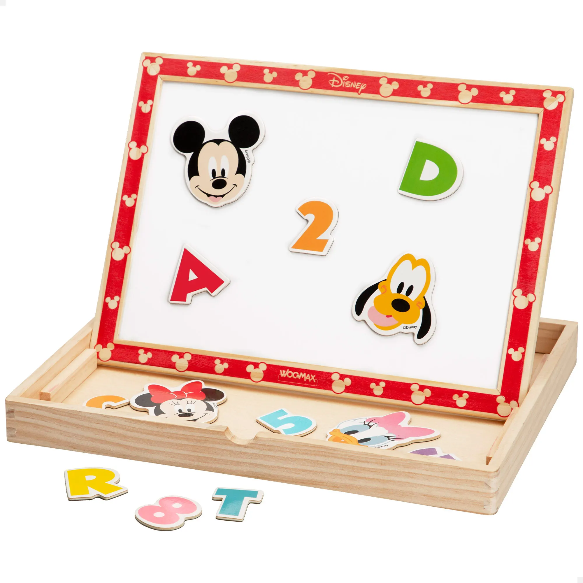 WOOMAX Disney Pizarra magnética de madera 2 en 1