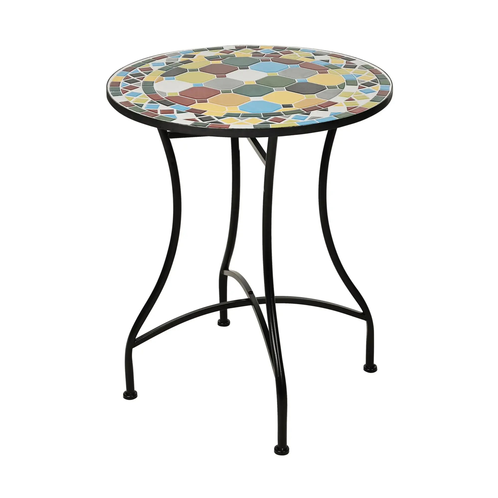 Well Home Mesa bistro diseño mosaico Ø60x71cm