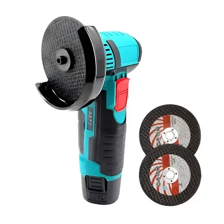IPSDI Radial Pequeña Bateria de 500W 19500rpm,Mini Amoladora Angular Batería con Motor Brushless,Bloqueo de Husillo y 2 x 3900mAh Baterías de 18V