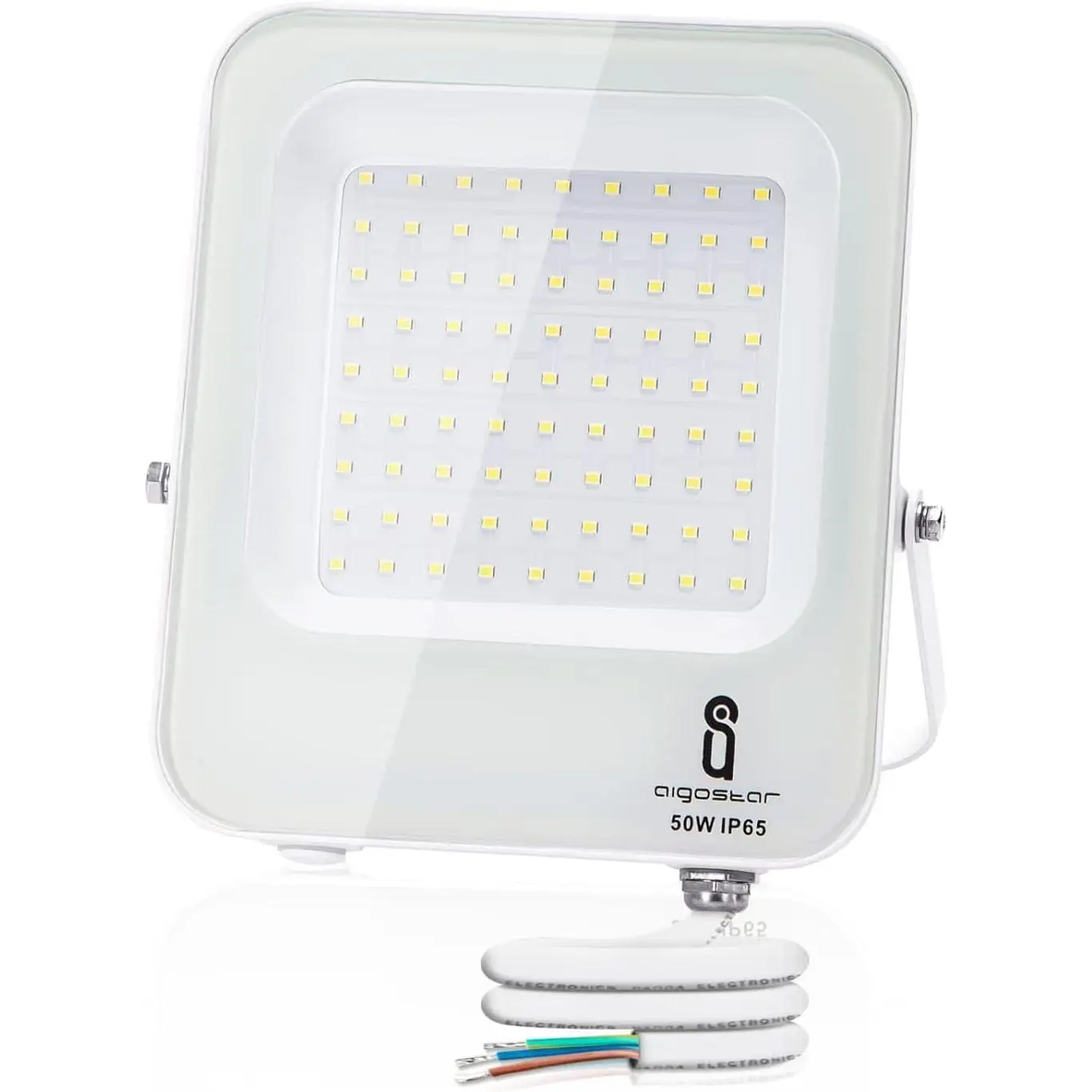 Aigostar Foco Led Exterior 50w，4700 lúmen，Luces Led Exterior Impermeable IP65，Proyector LED Exterior luz natural 4000K