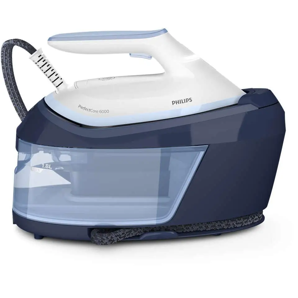 Philips Centro Planchado Psg6026/2, 6,5 Bares, 2.400 W, Vapor Continuo 130 G/Min, Golpe Hasta 500 G, Depósito 1,8 L