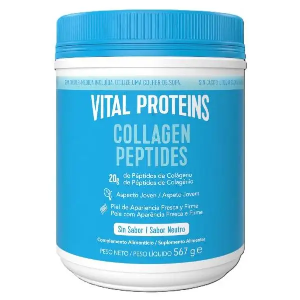 Vital Proteins, Péptidos de colágeno, sin sabor, 1.25 lbs (567 g)