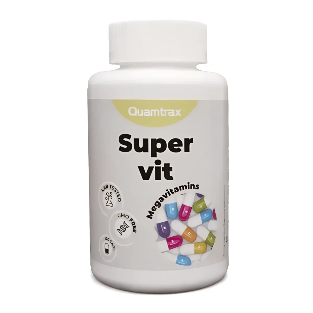QUAMTRAX NUTRITION -SuperVit Megavitamínico 120 Cápsulas | Vitaminas y Minerales para Energía, Inmunidad y Bienestar