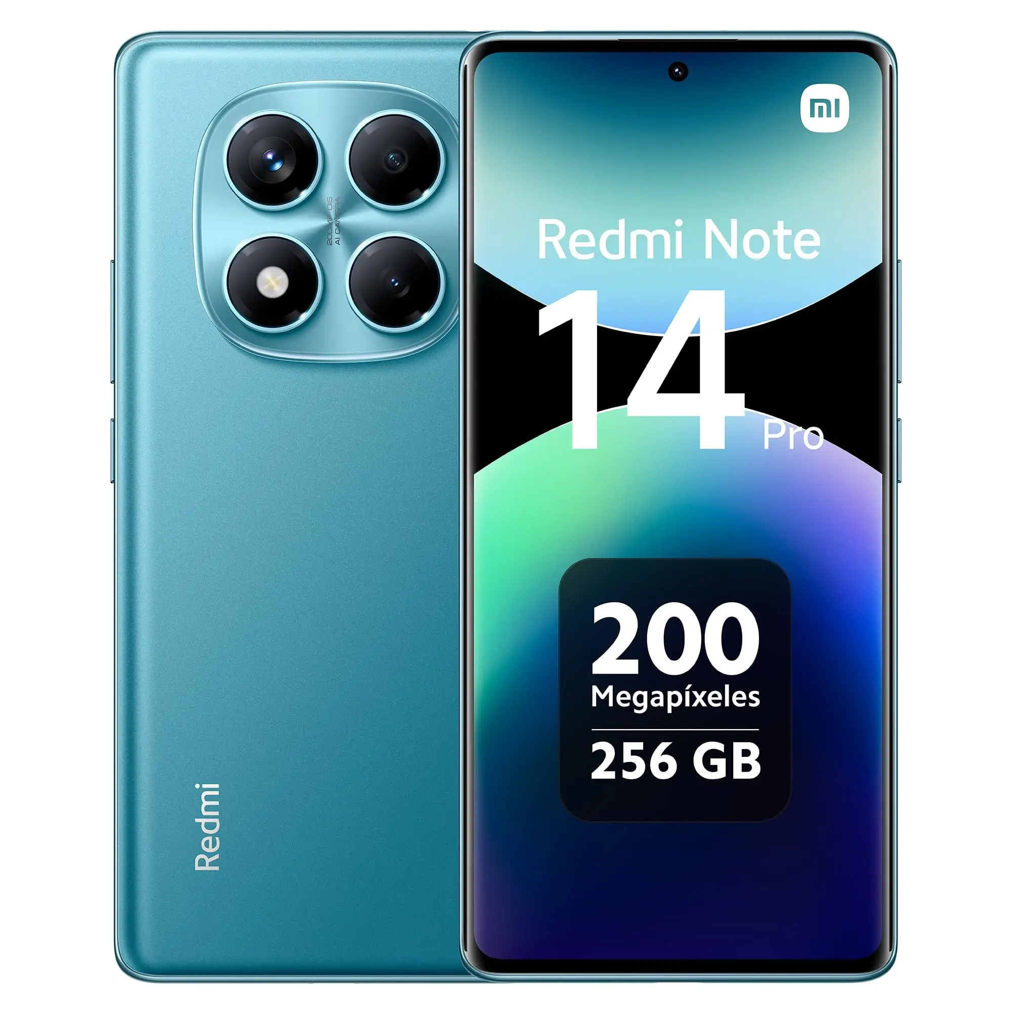 Xiaomi redmi note 14 pro 8gb + 256gb mobile - 6.67'' amoled screen |   200 mp main camera | 32 mp front camera | 5500 mah (typ) | Google gemini, ai image editing | Charger not included