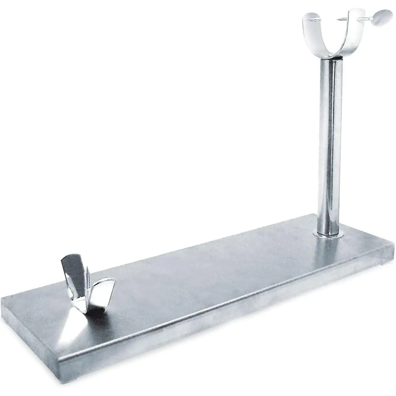 Jamonero de Acero Inoxidable QUTTIN Soporte Jamonero Acero Inoxidable Color Cromado, Jamonero Gourmet, Soporte de Jamon en Metalico, Tornillo con Revestimiemto.