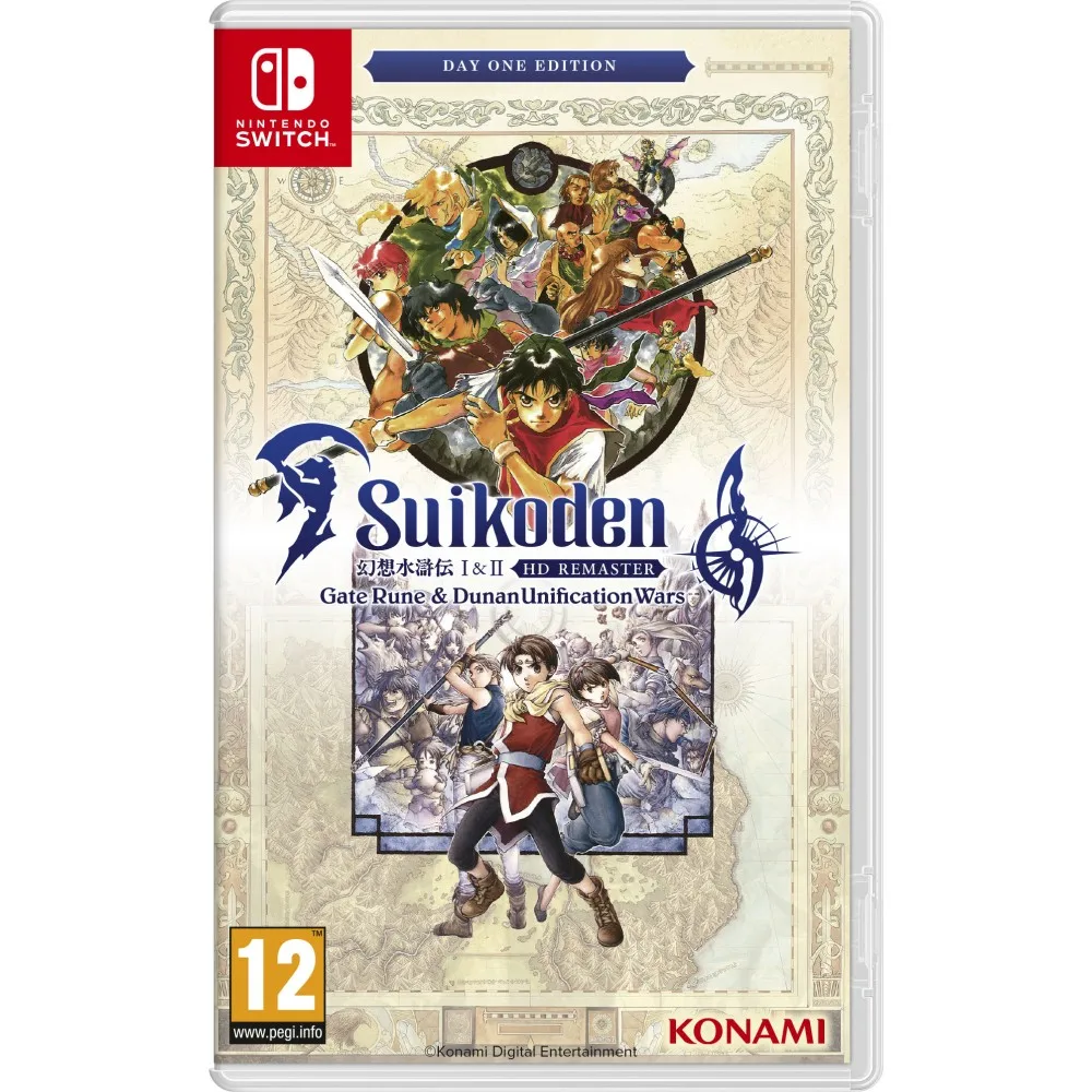 SUIKODEN I & II HD REMASTER: GATE RUNE & DUNAN UNIFICATION WARS DAY 1 EDITION JUEGO FÍSICO NINTENDO SWITCH VERSIÓN ESPAÑOLA GARANTÍA EUROPEA EU WARRANTY