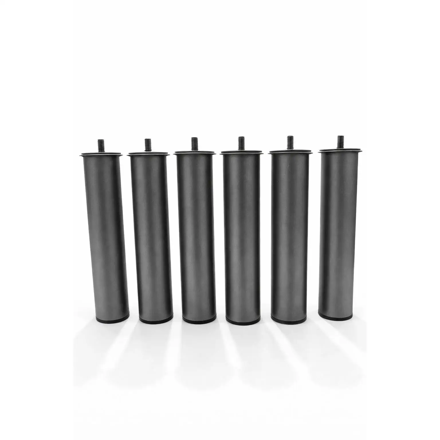 Pack 6 Patas para Somier 27 cm Rosca Universal | Patas Metálicas para Cama, Base Tapizada y Somier