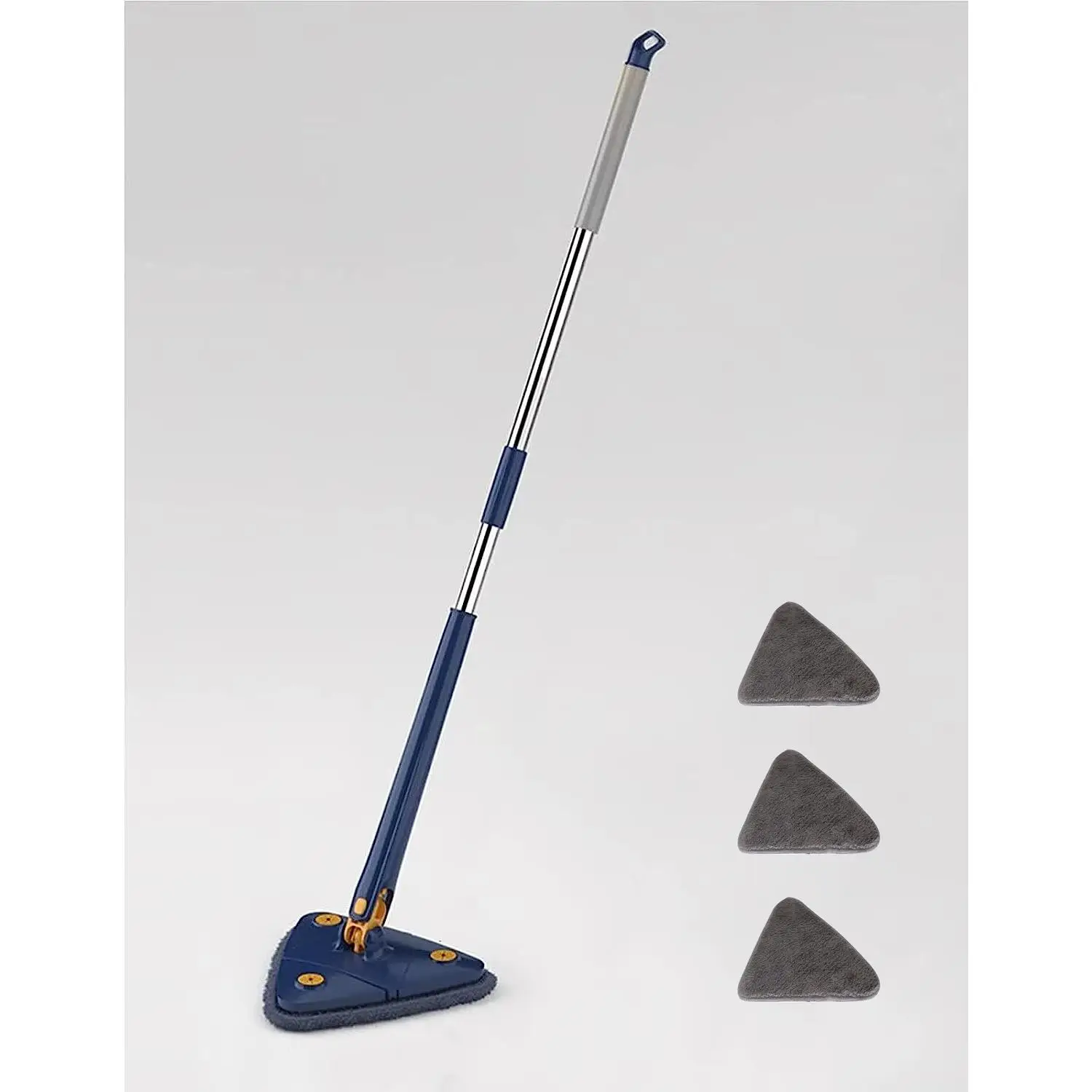 Euroxanty Fregona Giratoria 360° Ajustable Triangular para Uso Húmedo y Seco