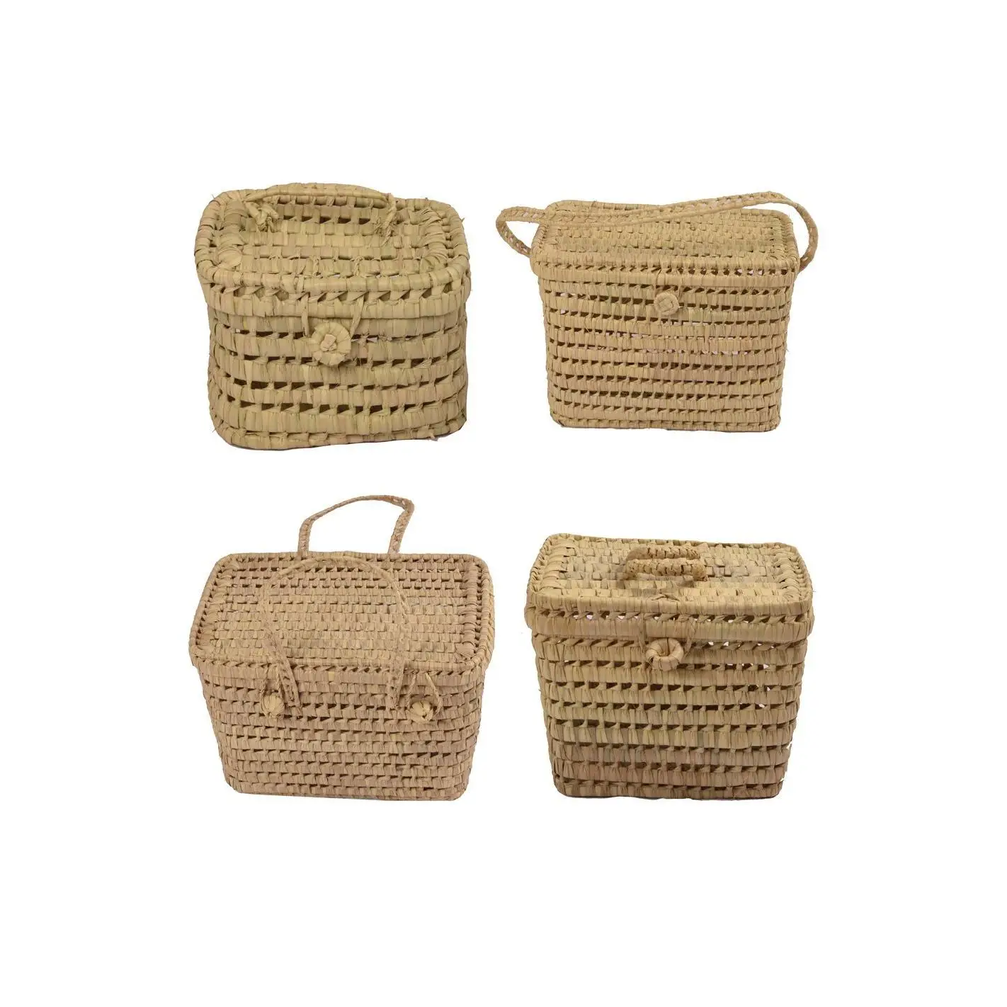 JARDIN202 - Cesta de Mimbre Picnic multiusos – Cesta de Transporte de mimbre trenzado