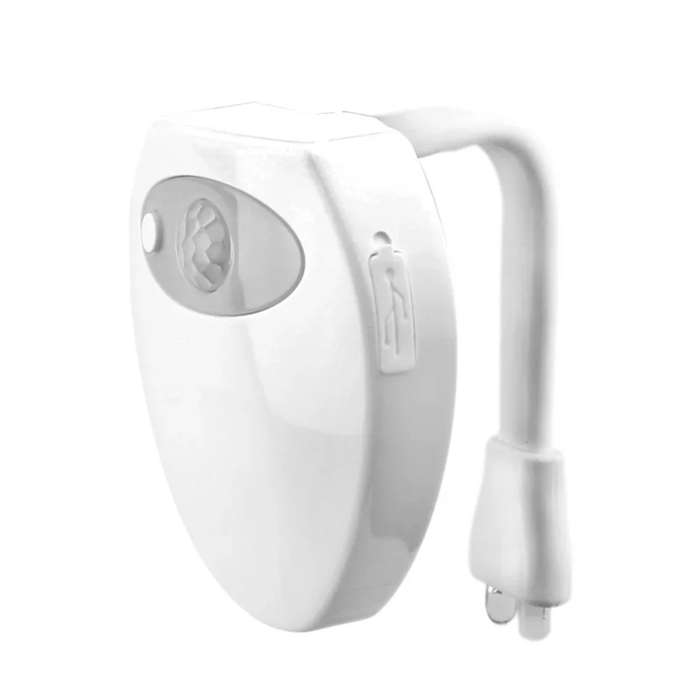 [Ultima versione] Luce notturna per acqua (WC) LED, sterilizzatore UV 16 colori Sensore di movimento Luce LED automatica Luce per WC per bagno, facile da pulire e utilizzare Impermeabile al 100%