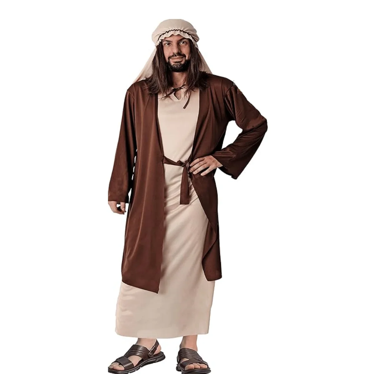 San Jose Shepherd costume for children and men Christmas Carnival (Contien: Tunic, handker.6 different size)