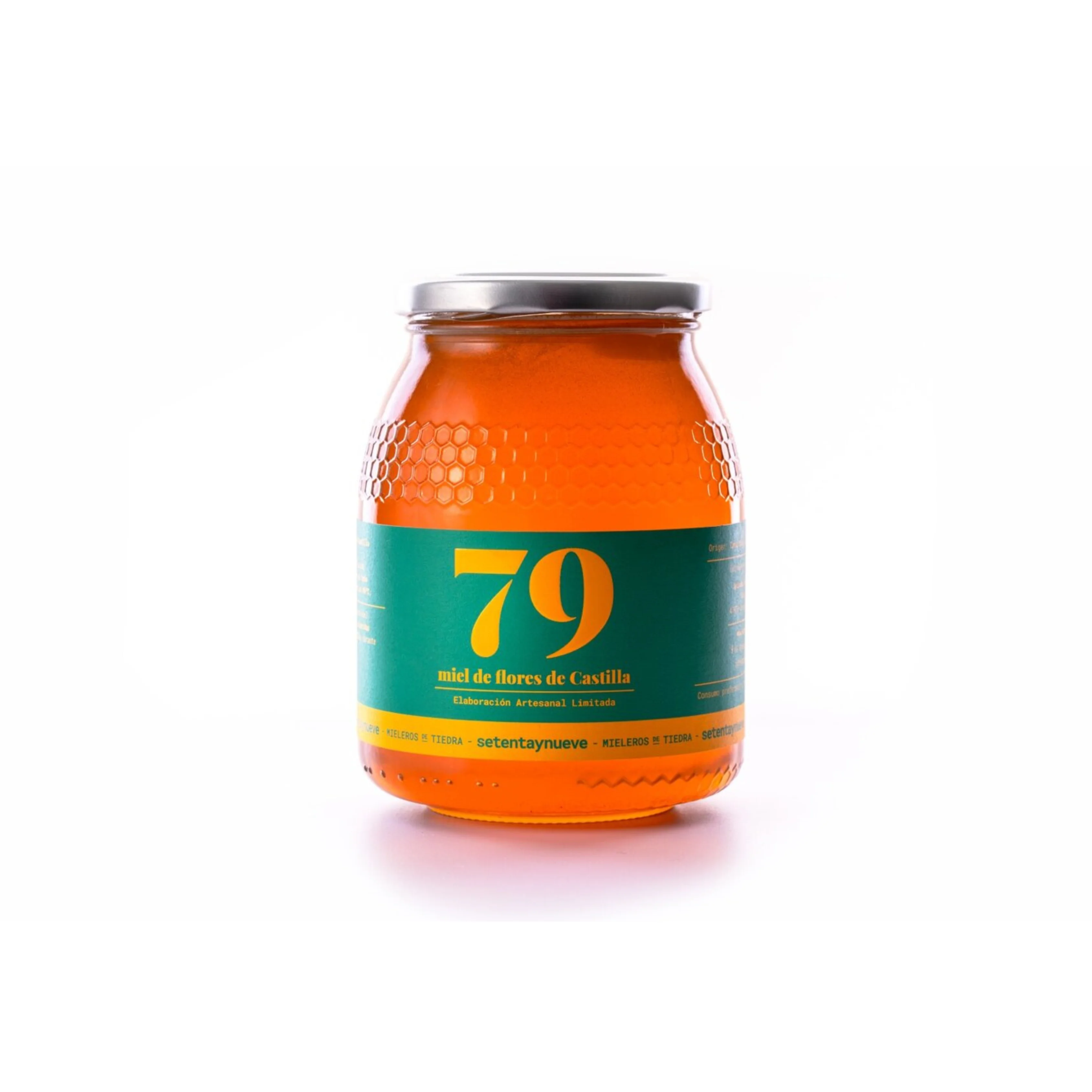 79 Setentaynueve - Miel de Flores de Castilla 100% Natural  Miel de Tomillos, Retamas, Almendros y Cantuesos  Sabor Floral y Farináceo  Origen: Tiedra y Arribes del Duero