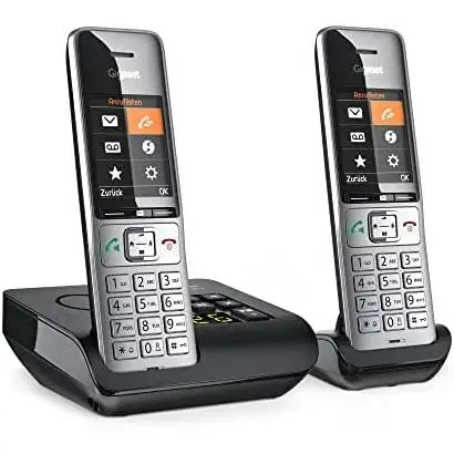 Gigaset comfort 500a wireless duo with automatic answer and backlit screen