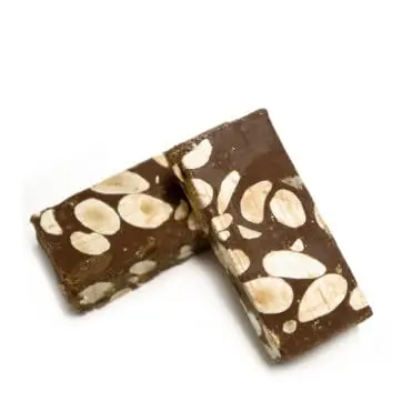 Turrón de Chocolate con Almendras Sin Azúcares Añadidos Calidad Suprema Caja 2 Kg - Dulce de Almendras