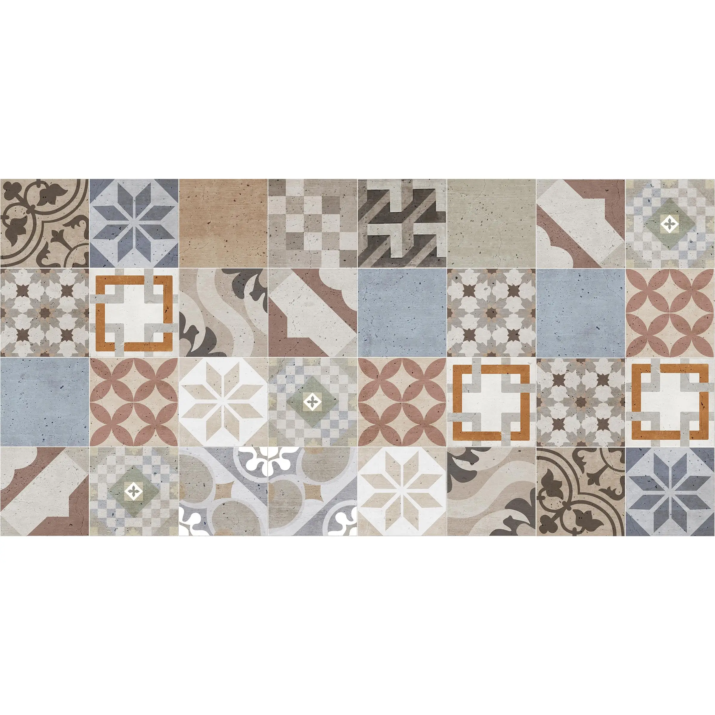 VINILIKO, Alfombra de vinilo  Azulejos vintage 3   50x100
