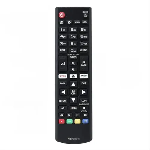 BARAC remote replacement controller for LG TV AKB75095308 fit for various TV Ultra HD with Netflix Amazon buttons 43UJ6309 49UJ6309 60UJ6309 65UJ6309 No remote setup required