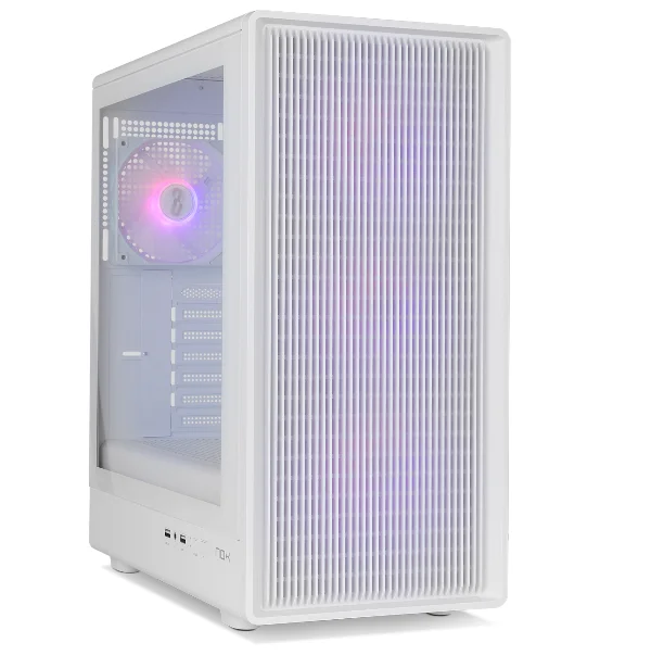 NOX Xtreme Products Hummer IOTA – Semitorre ATX | M-ATX | ITX Incluye 4 Ventiladores ARGB de 120mm, Frontal Mesh, Lateral Cristal Templado, USB 3.0, Soporte GPU de 330mm, Filtro Magnético