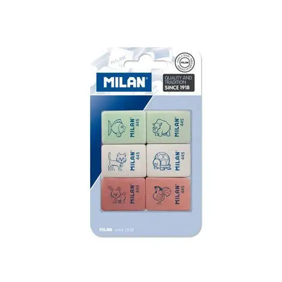 Milan eraser | Blister 6 PCs | 445 model-10 PCs minimum sale