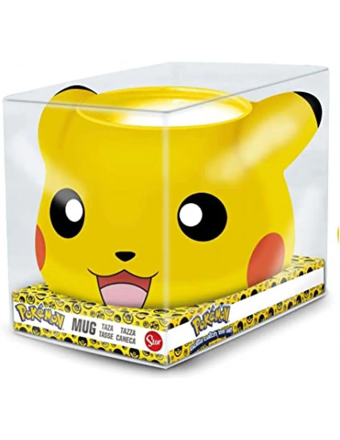 Pokemon Pikachu 3D Ceramic Mug 500ml Gift Box - Pottery Breakfast Cup for Coffee, Unique Anime Mug