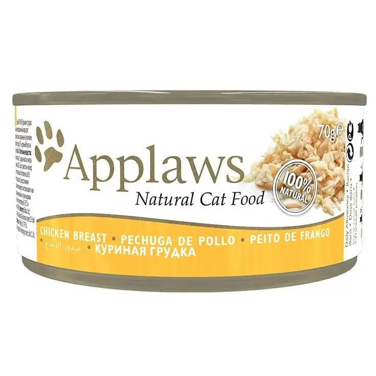 Applaws Lata Gatos Adultos Pechuga de Pollo Comida húmeda en lata para gatosadultos de Applaws