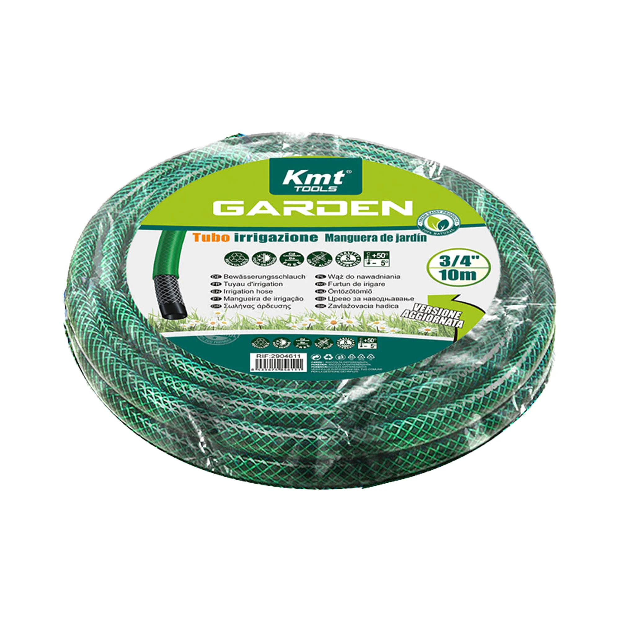 UD - Manguera de Jardín 3/4” 10m | Antialgas, Resistente UV, Alta Presión, PVC Reforzado