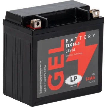 Batería para Motos LP GEL YTX14-BS, Batería de LandPort Arranque Premium para Motocicletas y Auxiliar para Mercedes, Alta Potencia y Durabilidad, ,baterias para motos acuaticas, baterias para scooter