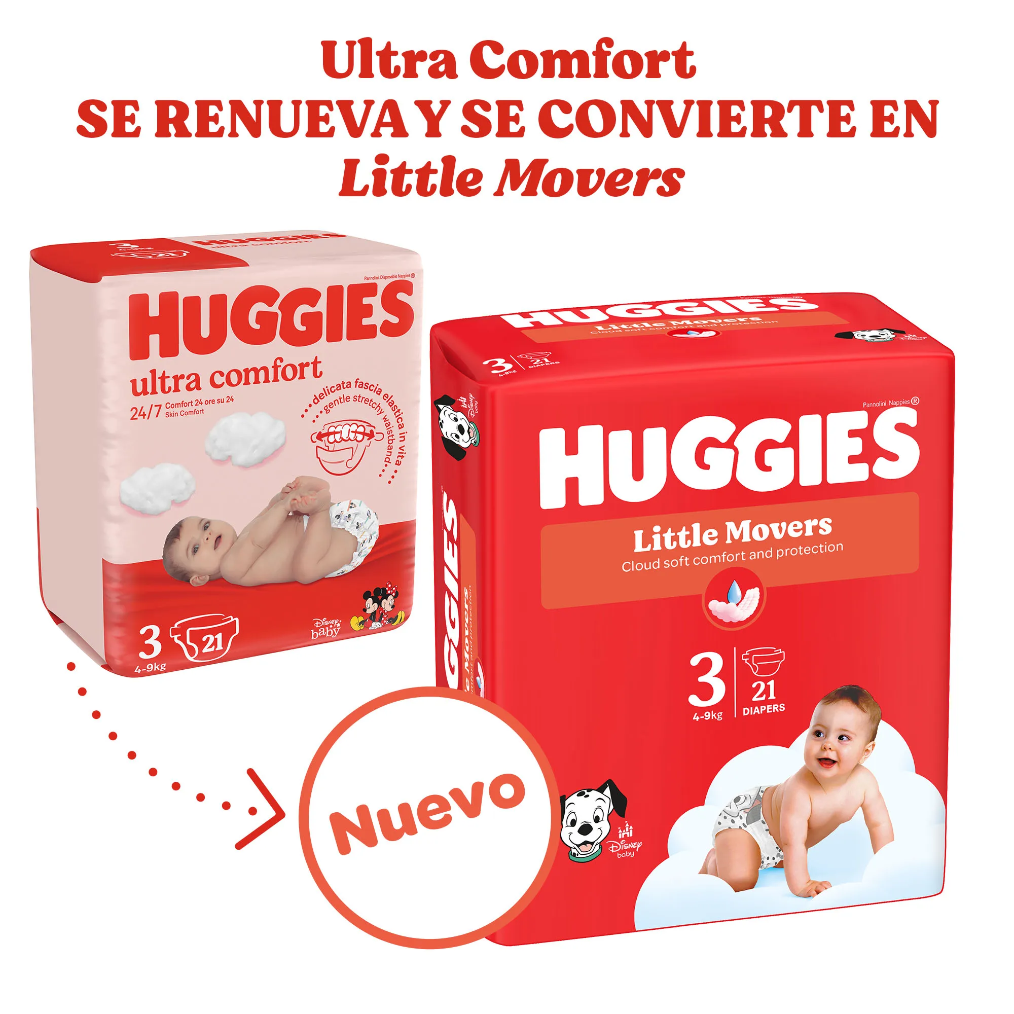 Huggies Little Movers - Ultra Comfort Baby Diapers
