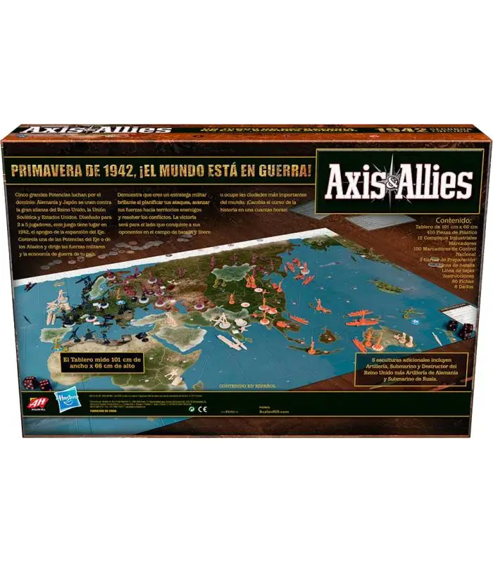 AXIS & ALLIES 1942 (2nd edition) World War II strategy board game-Hasbro Gaming