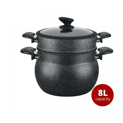 OLLA CUSCUSERA 8L 24CM IDEAL PARA HACER TU CUS CUS PERFECTO O COMIDA AL VAPOR