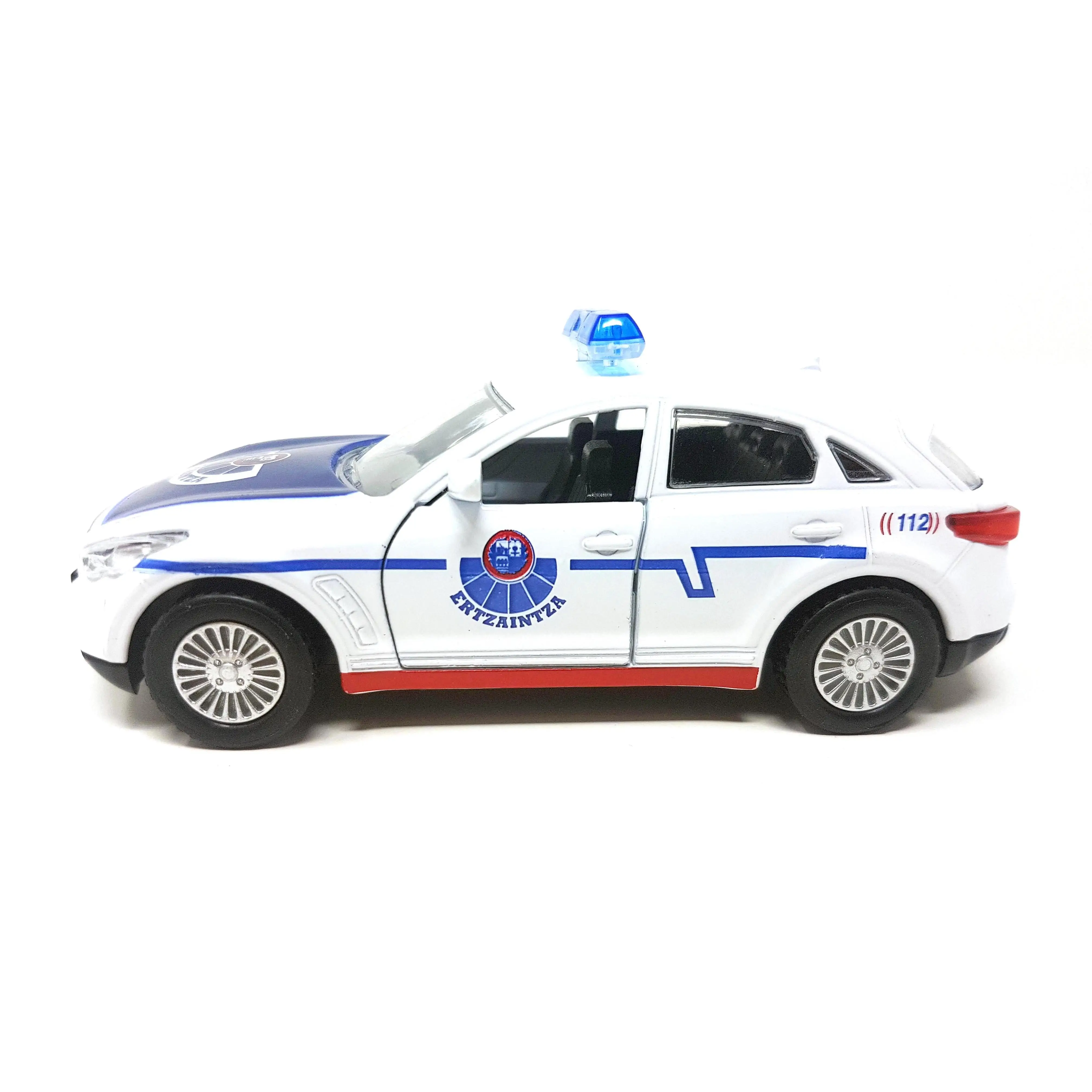 Coche Ertzaintza. Vehículo metálico, juguete para niños y coleccionistas. metal con partes de plástico, ruedas libres, no recomnedado a menosres de 3 años por contener piezas pequeñas. PLAYJOCS