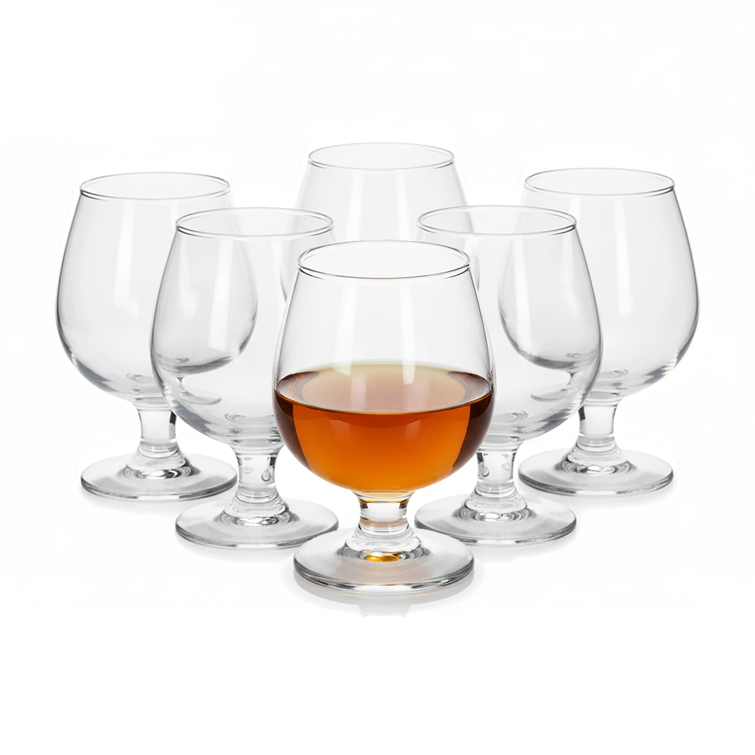 Copa de Coñac Alessandro, Pack 6, 12, 24 y 36 Unidades. Tamaños 100, 150, 200, 250, 350 y 500ml. Copa Brandy Ideal para Licores. Copas para Hostelería, Restaurantes, Bar, Fiestas, Celebraciones. Aptas