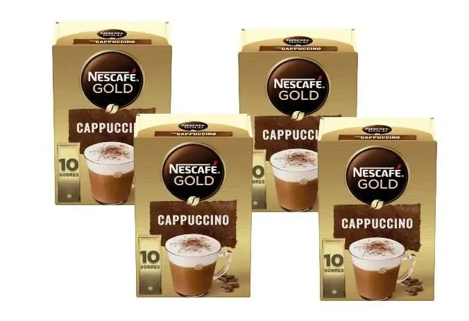 CAFE SOLUBLE CAPPUCCINO NESCAFE 14g P10 x4 paquete