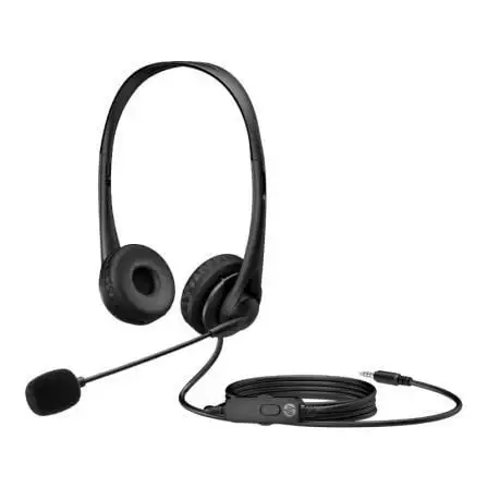 HP G2 Stereo headphones/with microphone/Jack 3.5/black