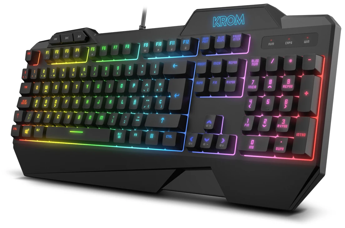 Krom Krusher hybrid Gaming keyboard RGB + mouse-Black
