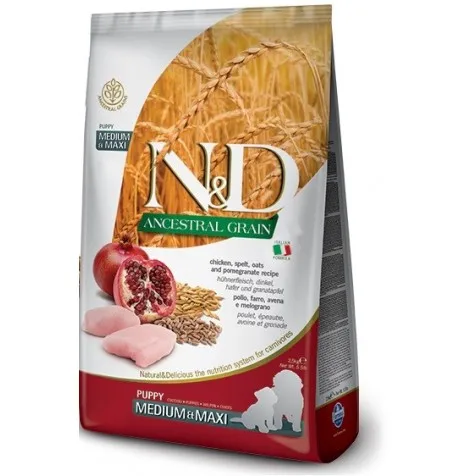Farmina Nd Ancestral Grain Puppy Medium / Maxi Pollo 12 Kg