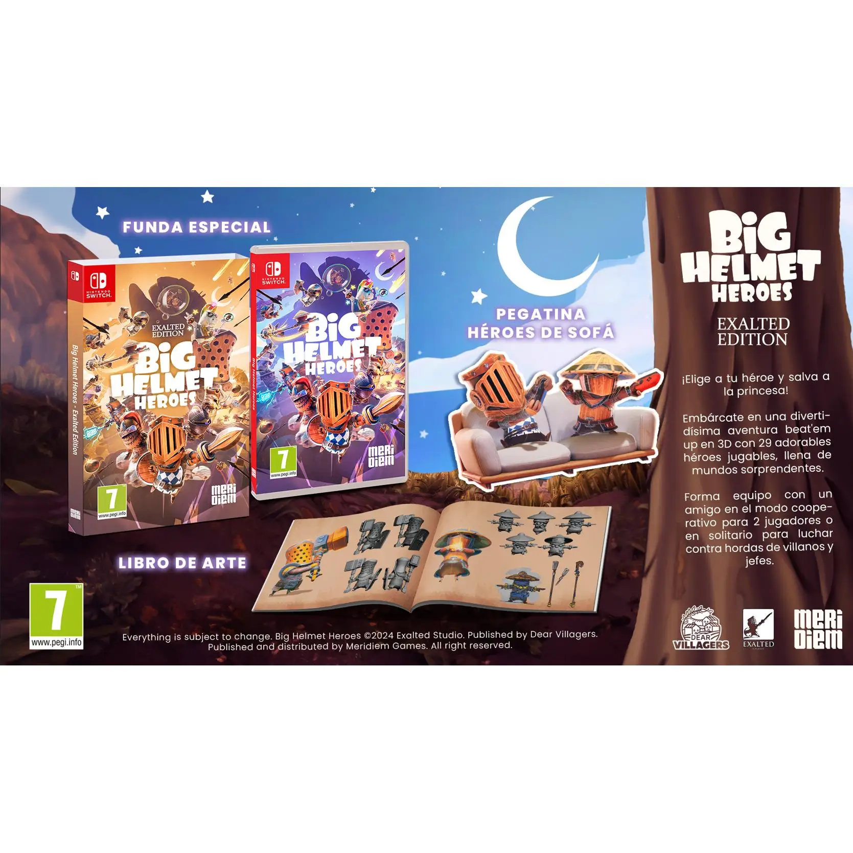 Big Helmet Heroes Exalted Edition - Switch - Nuevo Precintado - PAL España - Meridiem