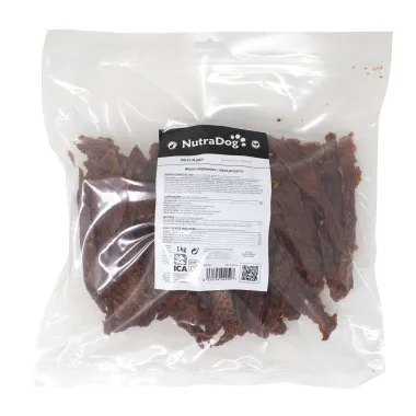 Snack Filetes de Pato NutraDog 1 kg – Formato Ahorro Rico en Proteínas para Perros