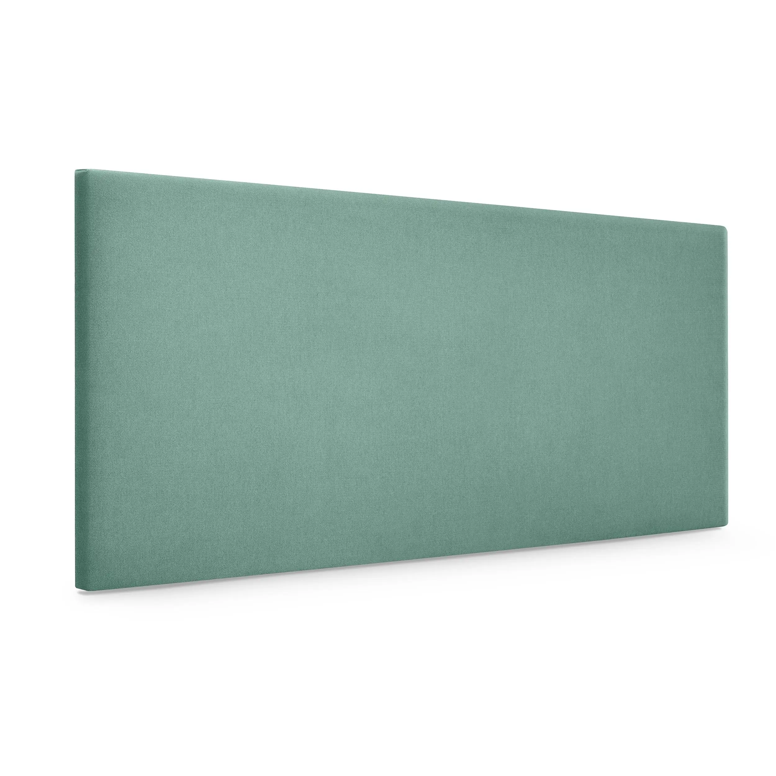 DHOME Cabecero de Polipiel o Tela AQUALINE Liso Cabeceros Cabezal Tapizado Cama Lujo (Verde Agua Tela)