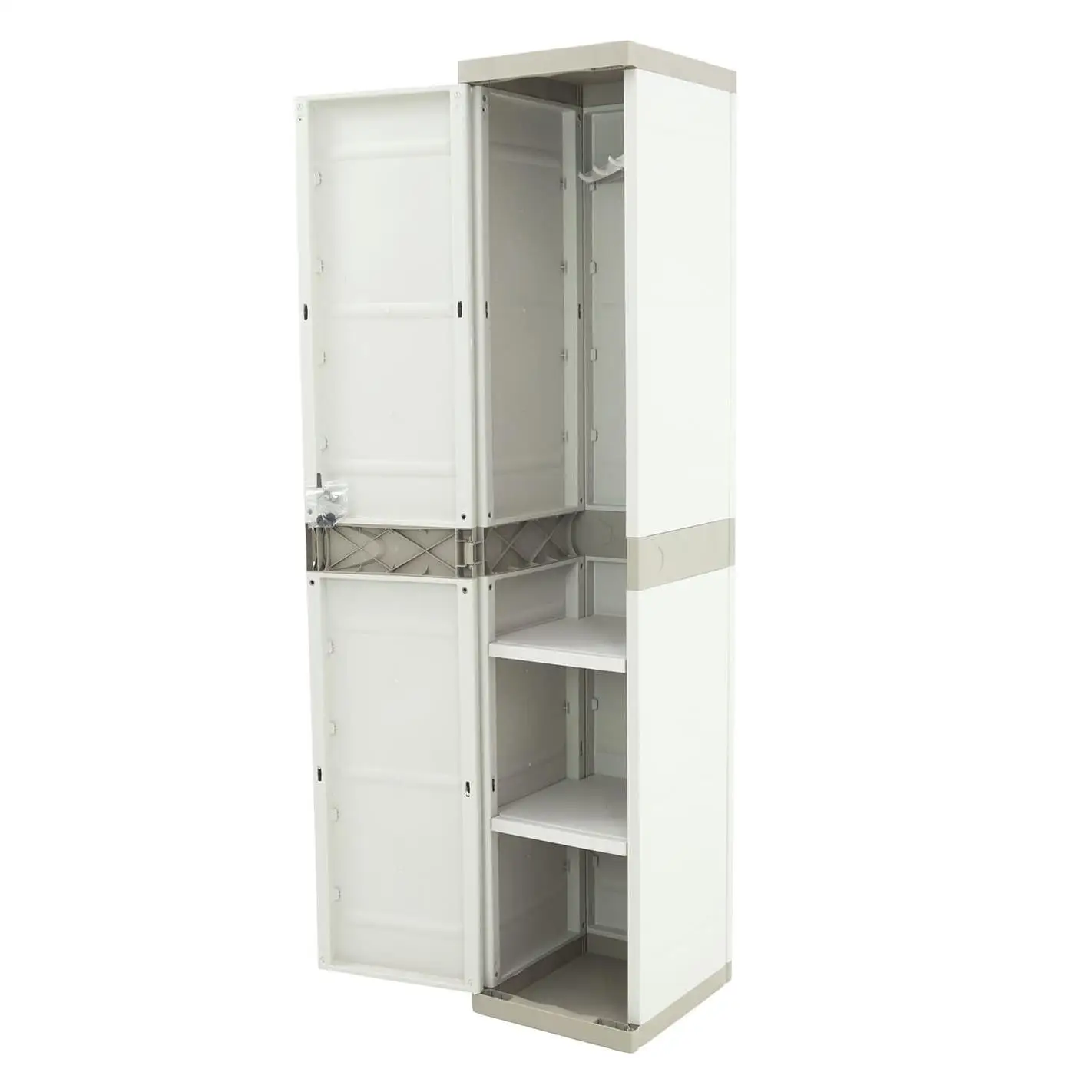 Armario Taquilla de resina | Titanium Beige | 35x44x176 cm | Mueble modular
