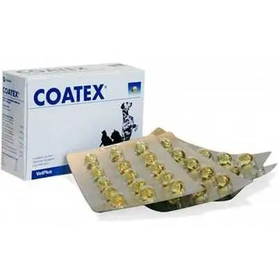 VetPlus Coatex Cápsulas para el Pelo y la Piel en Perros y Gatos - 60 Kapseln