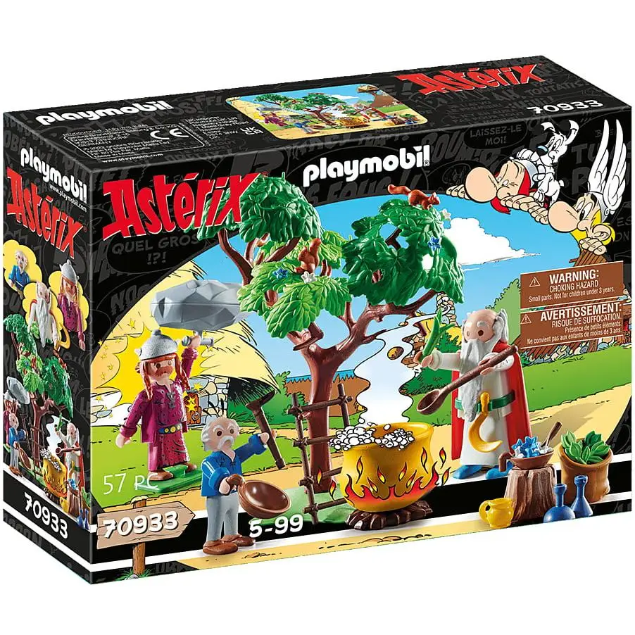 Playmobil, astérix: panoramix with the bild of magic potion, 70933, store with official licence