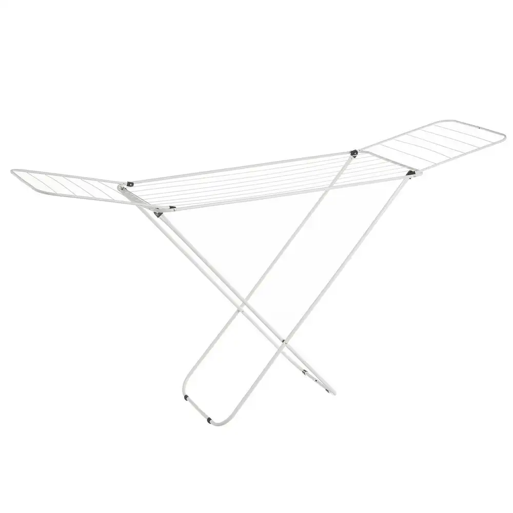 Lola Home Tendedero plegable con alas blanco de metal de 182x95x47 cm