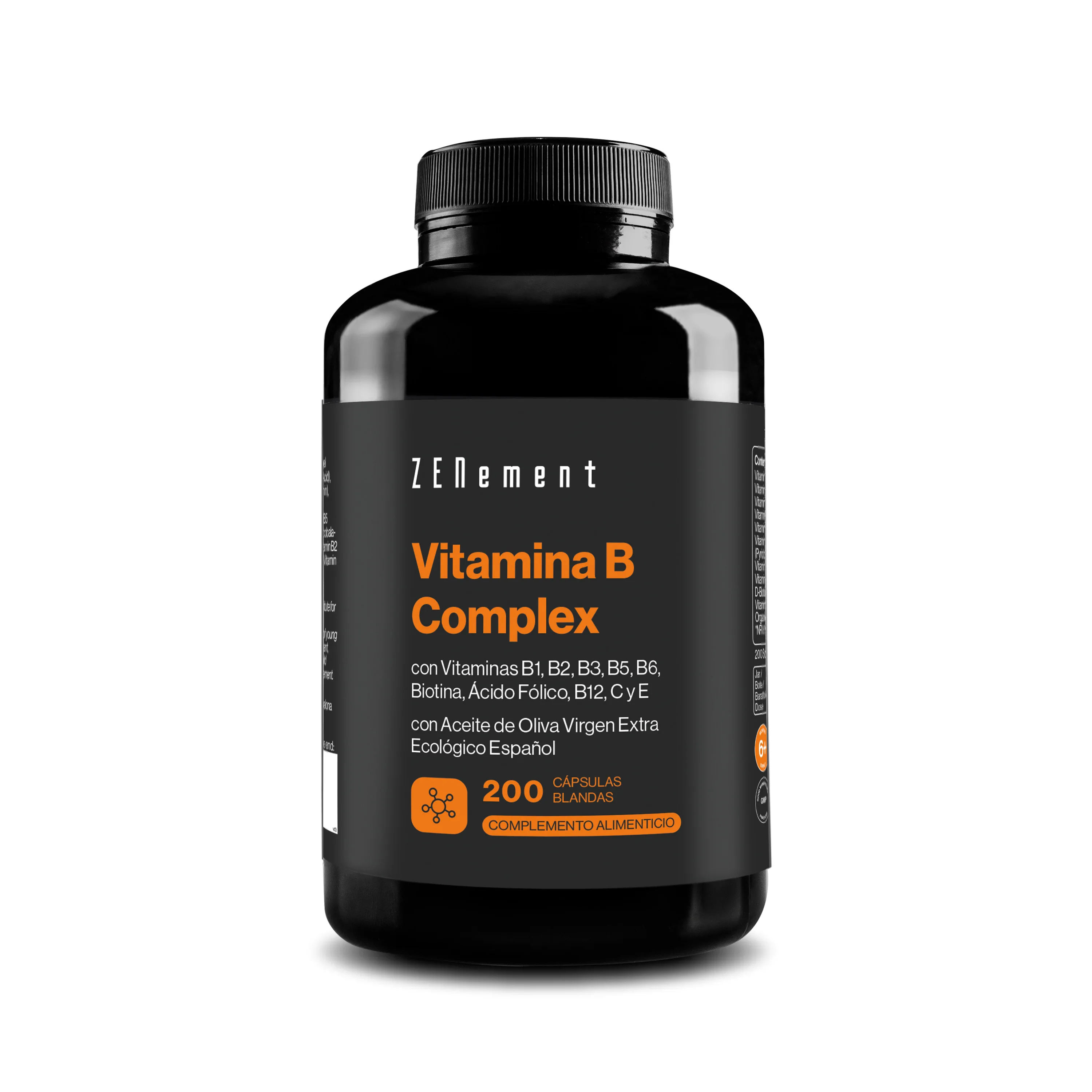 Zenement Oliva/Rojos 5 X Vitaminas B Complex + Vitaminas C Y E 200 Perlas - Imagen 4