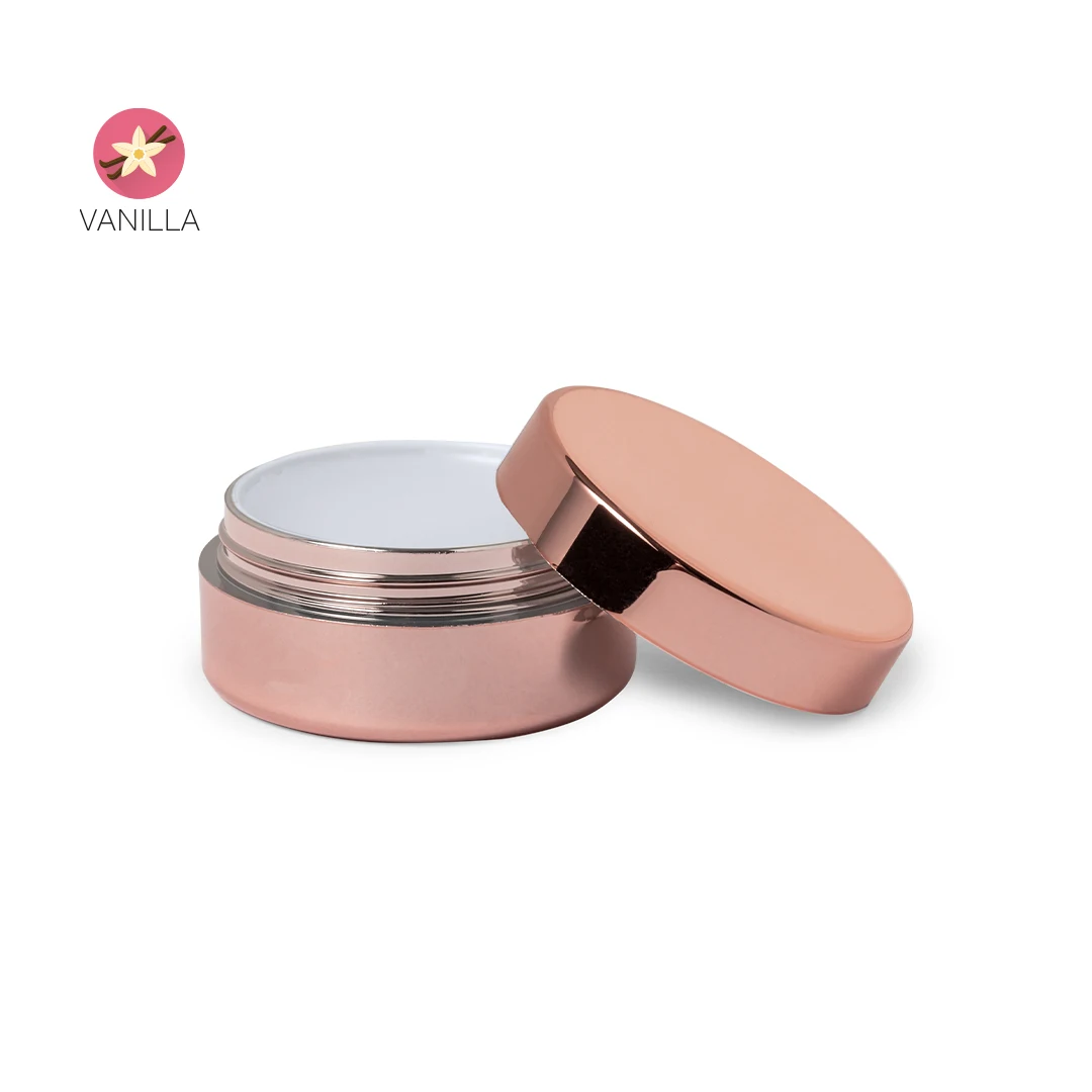 Disok LOTE 20 BÁLSAMOS LABIALES ROSA BRONCE METALIZADOS - Brillos Labiales para Detalles, Regalos de Bodas, Comuniones, Regalos de Empresa - Elegantes y con Aroma Vainilla
