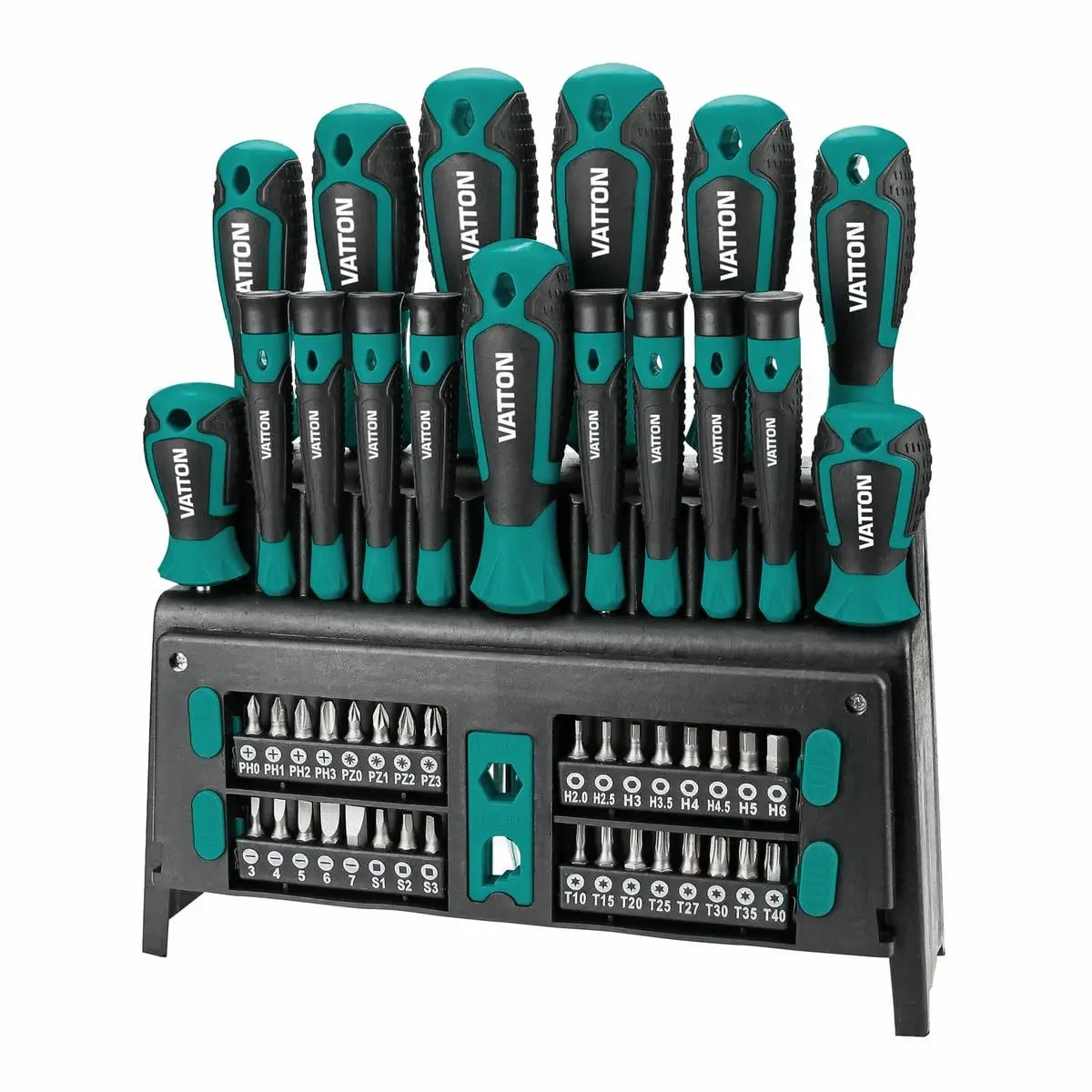 Destornillador Vatton 50 Piezas Soporte Organizador.