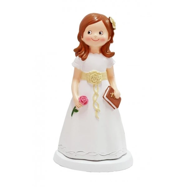 Figura Pastel Comunión Niña Libro - Figuras Tarta Comuniones